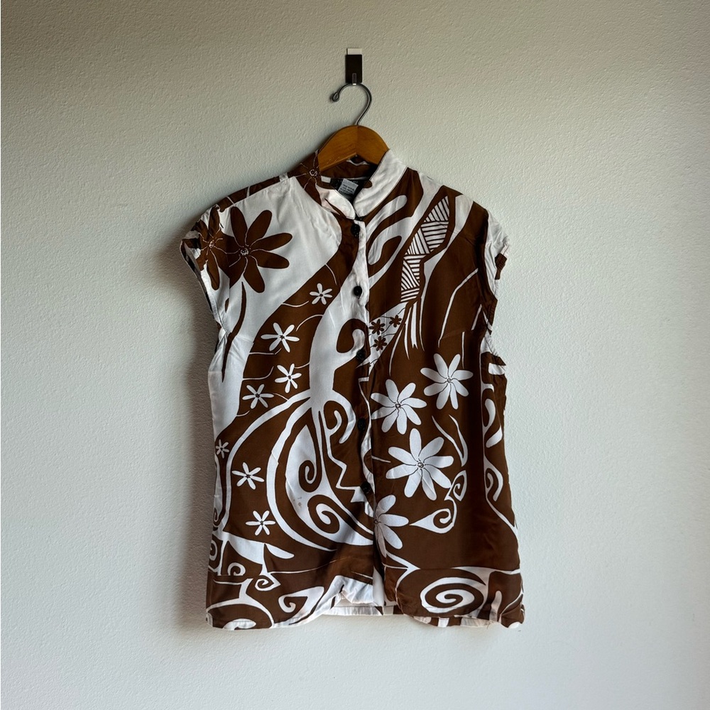 Women's Large Wahine toa blouse